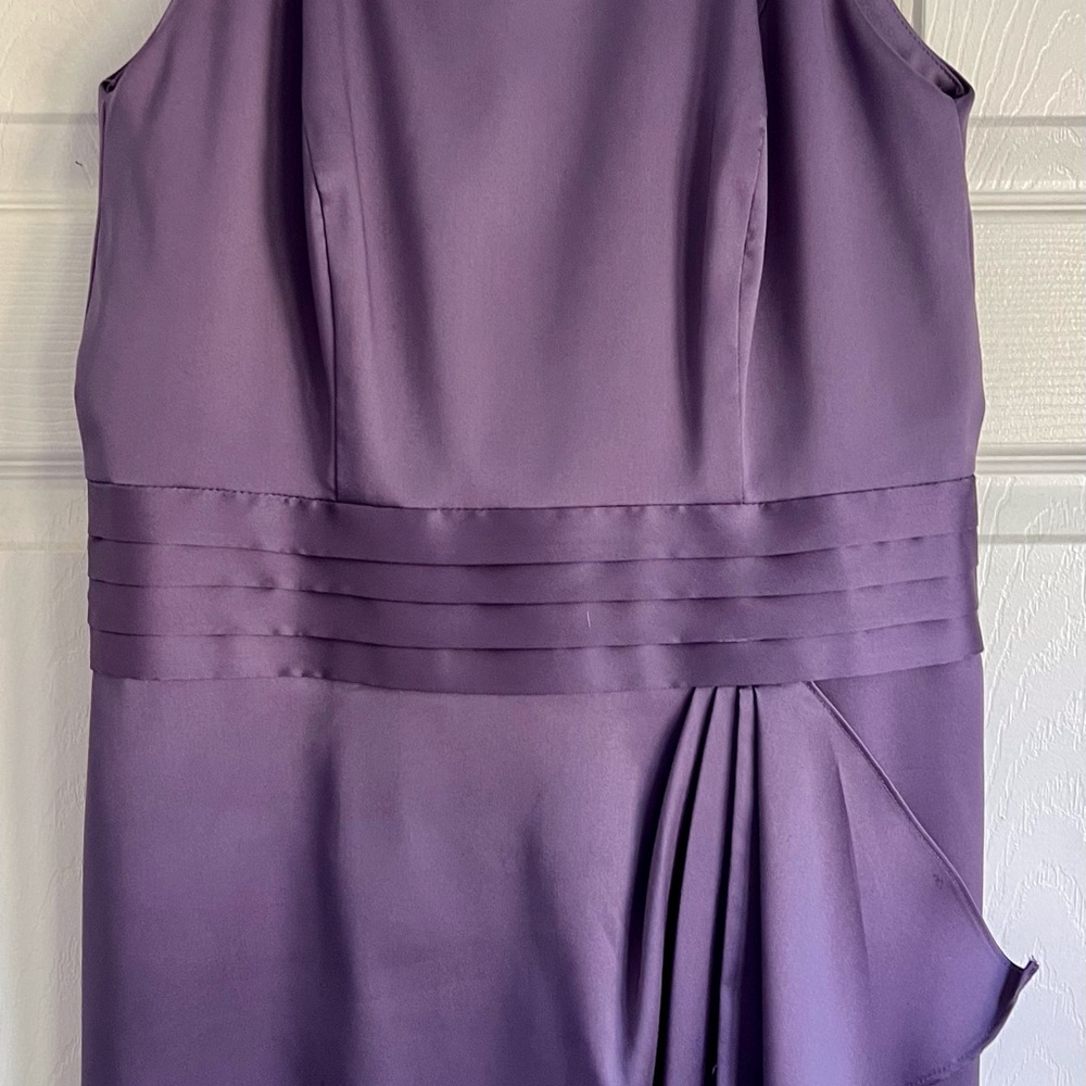 Elegant Purple Sleeveless Dress